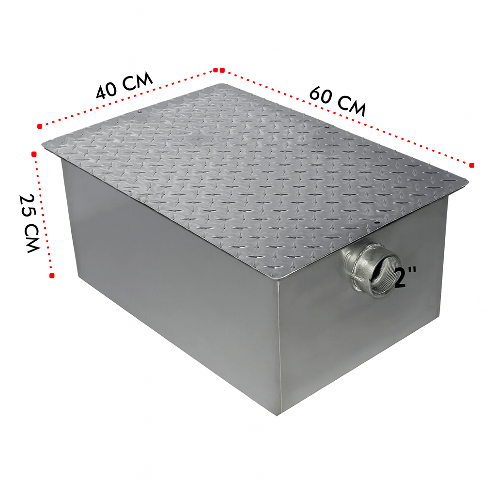 Trampa de Grasa 18 kg Acero Inoxidable para Restaurantes - Image 3